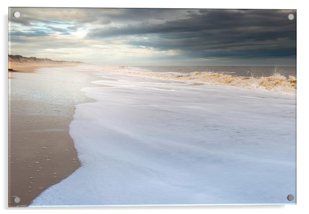 North Sea at Hemsby Acrylic by Stephen Mole