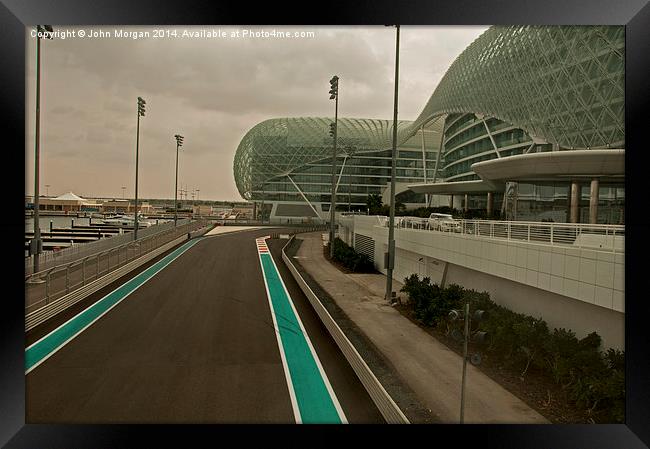 Yaz Marina F1 Abu Dhabi. Framed Print by John Morgan