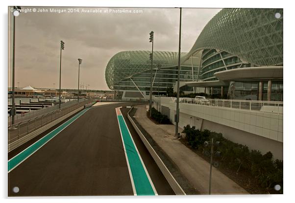 Yaz Marina F1 Abu Dhabi. Acrylic by John Morgan