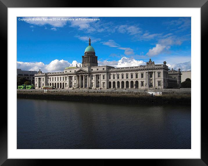 Customs House in Dublin, Ireland Framed Mounted Print by Juha Remes