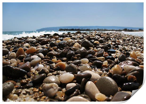 Beach Stones Print by Kamen Atanassov