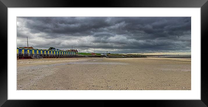 Minnis Bay panorama Framed Mounted Print by Thanet Photos