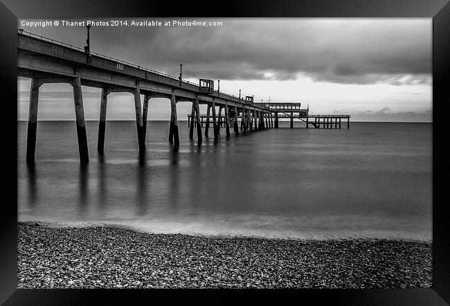 Deal pier in mono Framed Print by Thanet Photos