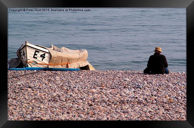 I Love The Beach Framed Print by Peter F Hunt