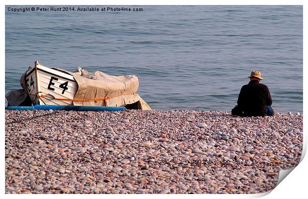 I Love The Beach Print by Peter F Hunt