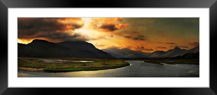 Snowdonia Mountains Framed Mounted Print by Ceri Jones