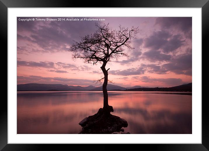 Millarochy Bay sunset Framed Mounted Print by Tommy Dickson