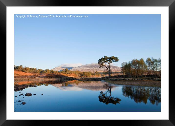 Serenity of Loch Tulla Framed Mounted Print by Tommy Dickson