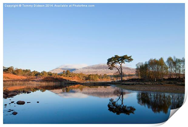 Serenity of Loch Tulla Print by Tommy Dickson