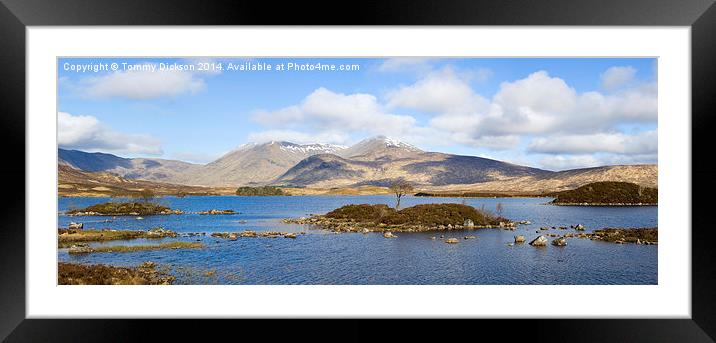Tranquil Waters of Rannoch Moor Framed Mounted Print by Tommy Dickson