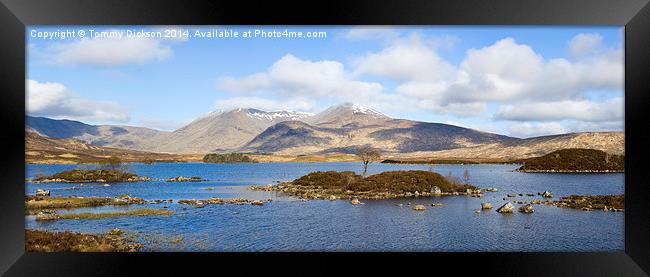 Tranquil Waters of Rannoch Moor Framed Print by Tommy Dickson