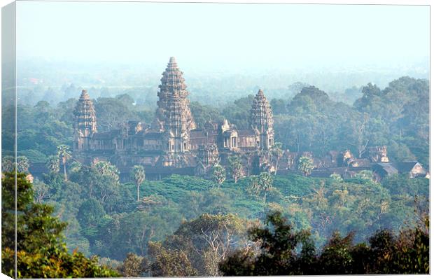 Angkor Wat Temple, Cambodia Canvas Print by Geoffrey Higges