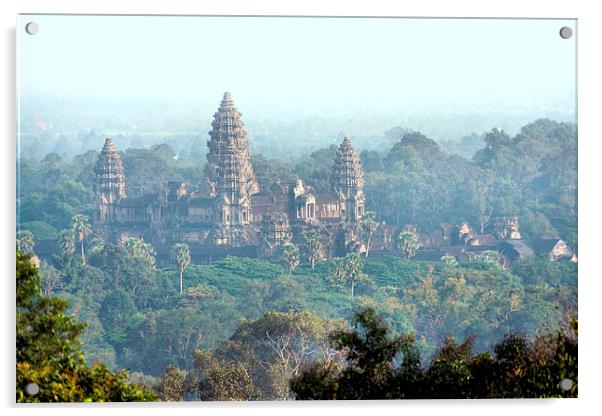 Angkor Wat Temple, Cambodia Acrylic by Geoffrey Higges