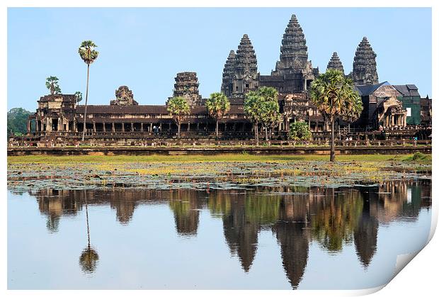 Angkor Wat Temple, Cambodia Print by Geoffrey Higges