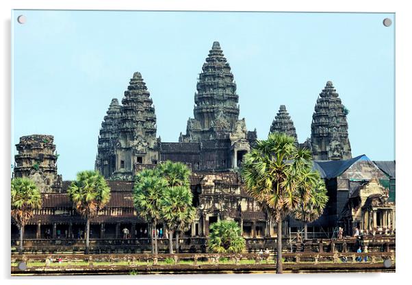 Angkor Wat Temple, Cambodia Acrylic by Geoffrey Higges