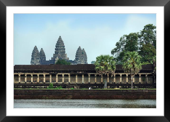 Angkor Wat Temple, Cambodia Framed Mounted Print by Geoffrey Higges