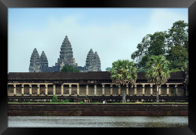 Angkor Wat Temple, Cambodia Framed Print by Geoffrey Higges