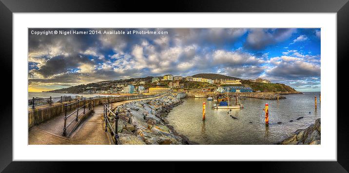 Ventnor Sunset Panorama #2 Framed Mounted Print by Wight Landscapes