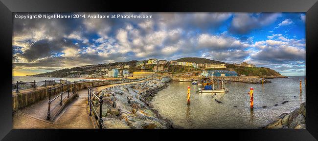 Ventnor Sunset Panorama #2 Framed Print by Wight Landscapes