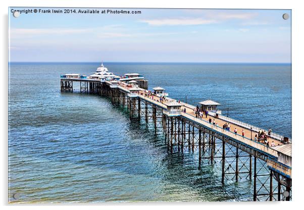 Llandudno Victorian Pier Acrylic by Frank Irwin