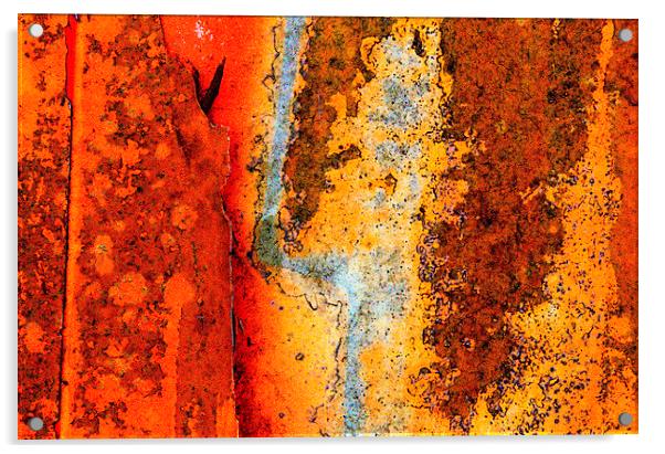 Rust Abstract Acrylic by Colin Tracy