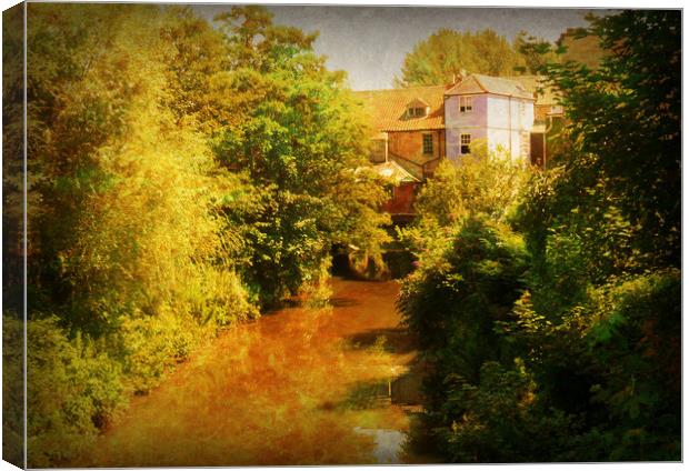 Frome Riverside. Canvas Print by Heather Goodwin