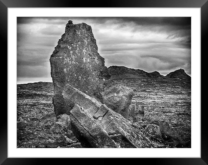 Lava Framed Mounted Print by Mary Lane