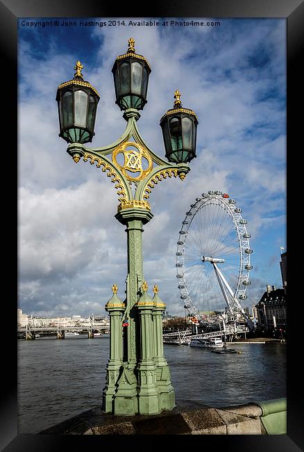 London's Iconic Landmarks Framed Print by John Hastings
