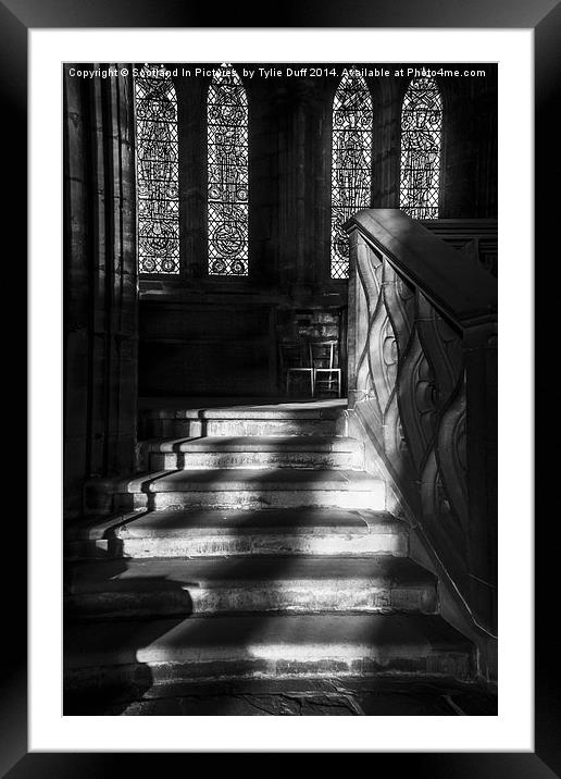 Sunlight on Stairs Glasgow Cathedral Framed Mounted Print by Tylie Duff Photo Art