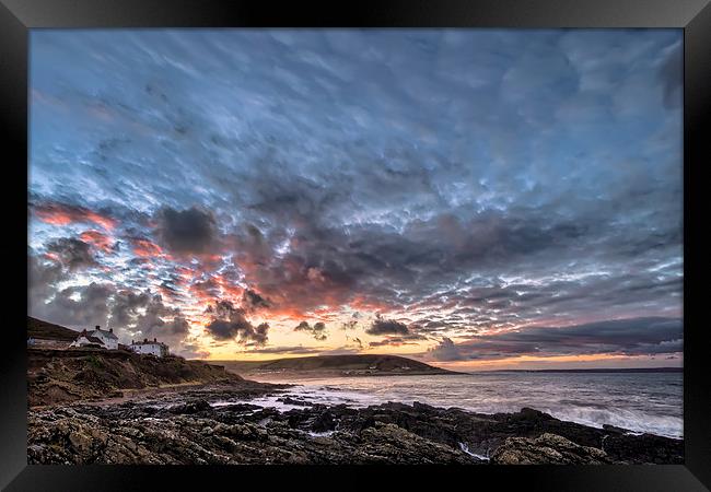 Croyde Bay sunrise Framed Print by Dave Wilkinson North Devon Ph