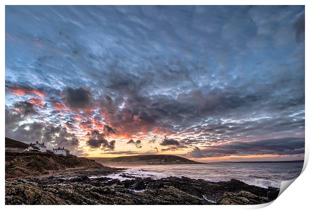 Croyde Bay sunrise Print by Dave Wilkinson North Devon Ph