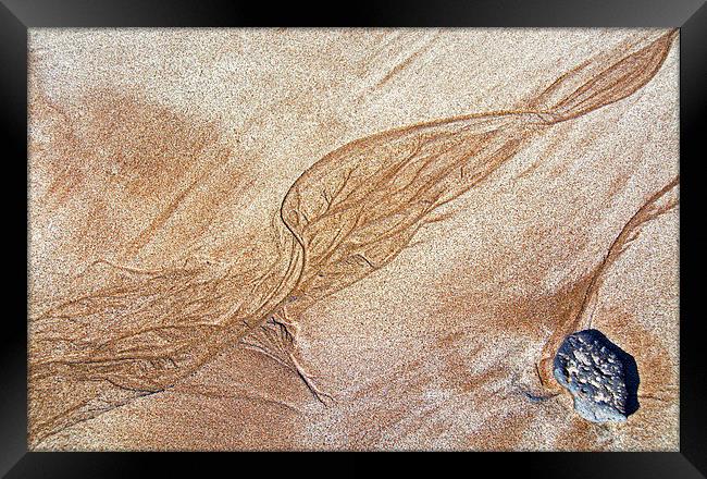 Sand Art Framed Print by Joyce Storey