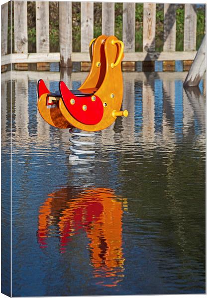 Duck on the Water Canvas Print by Joyce Storey