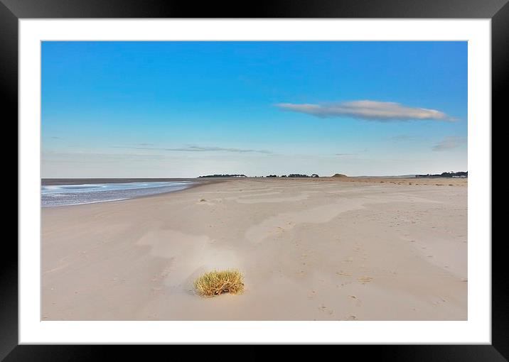 Deserted beach Wells next the sea Framed Mounted Print by Gary Pearson