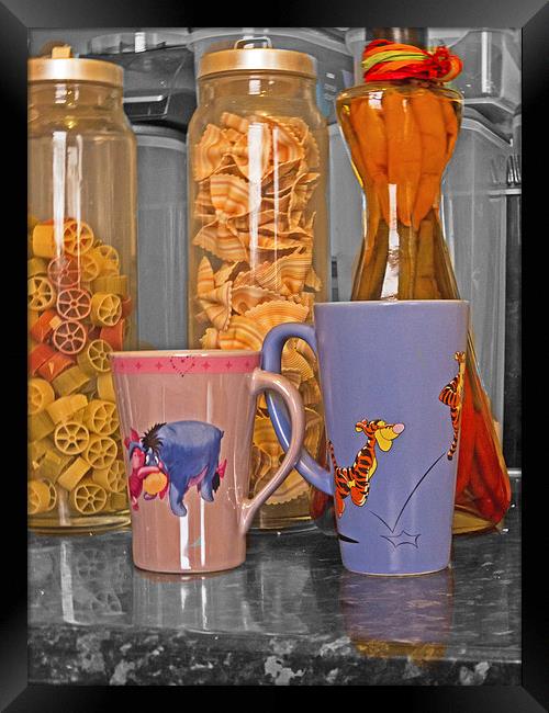 cups Framed Print by jim huntsman