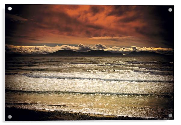 Sea Shore at Llanddwyn Bay Acrylic by David Yeaman