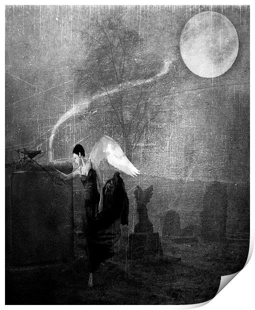 Angel of Death Print by Dawn Cox