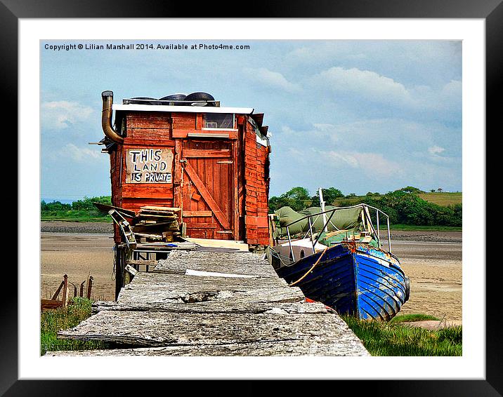 Skippool Creek. Framed Mounted Print by Lilian Marshall