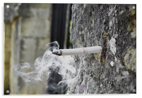 Smoking wall Acrylic by Maciej Pawlikowski