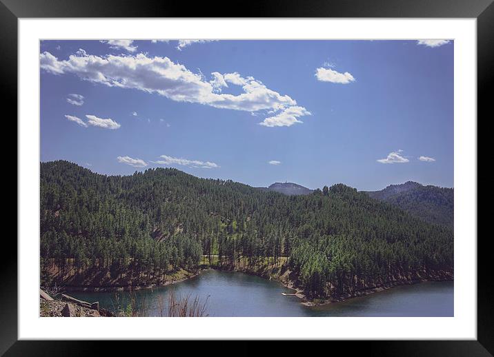 Rocky Mountain Lake 1 Framed Mounted Print by Judy Hall-Folde