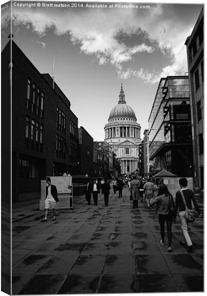 st pauls cathedral Canvas Print by Brett watson