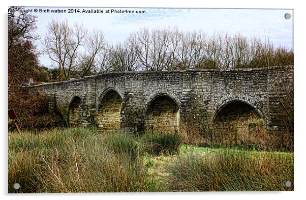 the bridge at test Acrylic by Brett watson