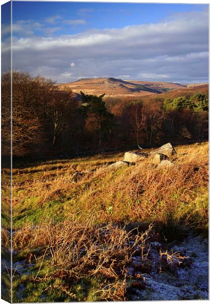 View across Burbage Valley Canvas Print by Darren Galpin