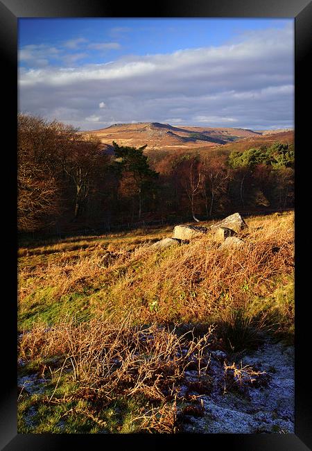 View across Burbage Valley Framed Print by Darren Galpin