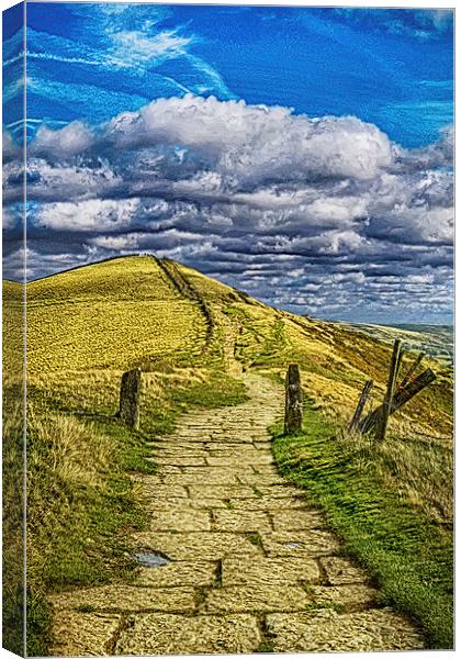 Lose Hill HDR Canvas Print by Angela Wallace