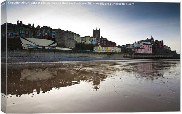 Cromer Reflections Canvas Print by Graham Custance