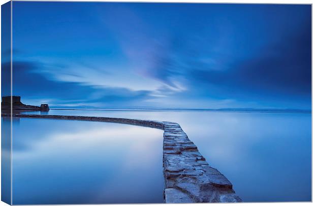 The Blue Lake @ Clevedon Canvas Print by Gary Clark
