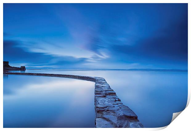 The Blue Lake @ Clevedon Print by Gary Clark