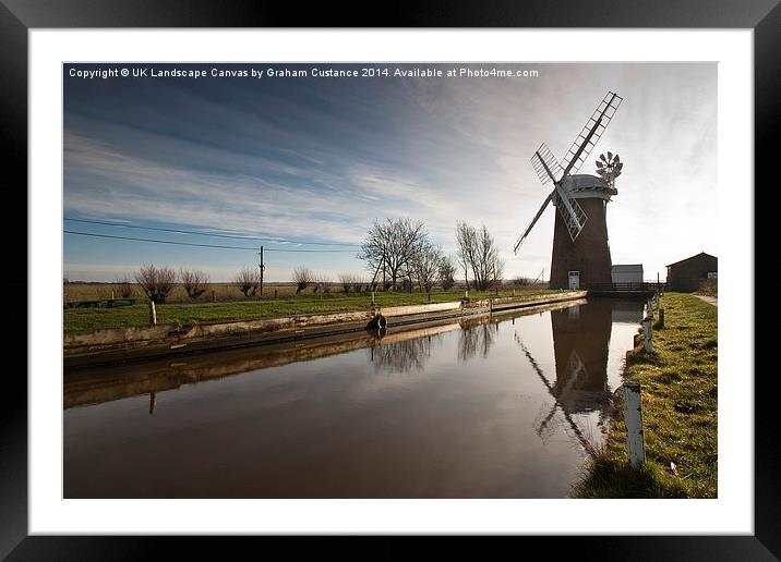 Horsey Mill Framed Mounted Print by Graham Custance