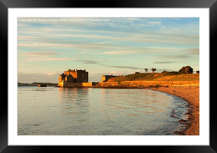 Majestic Sunset at Blackness Castle Framed Mounted Print by Tommy Dickson